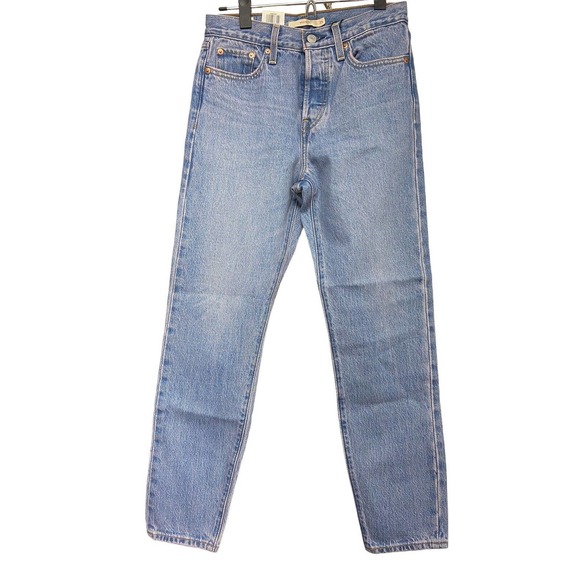 NEW Levi’s High Rise Wedgie Jean Sz 25 Tapered Leg Button Fly Medium Wash Mom - Picture 4 of 12